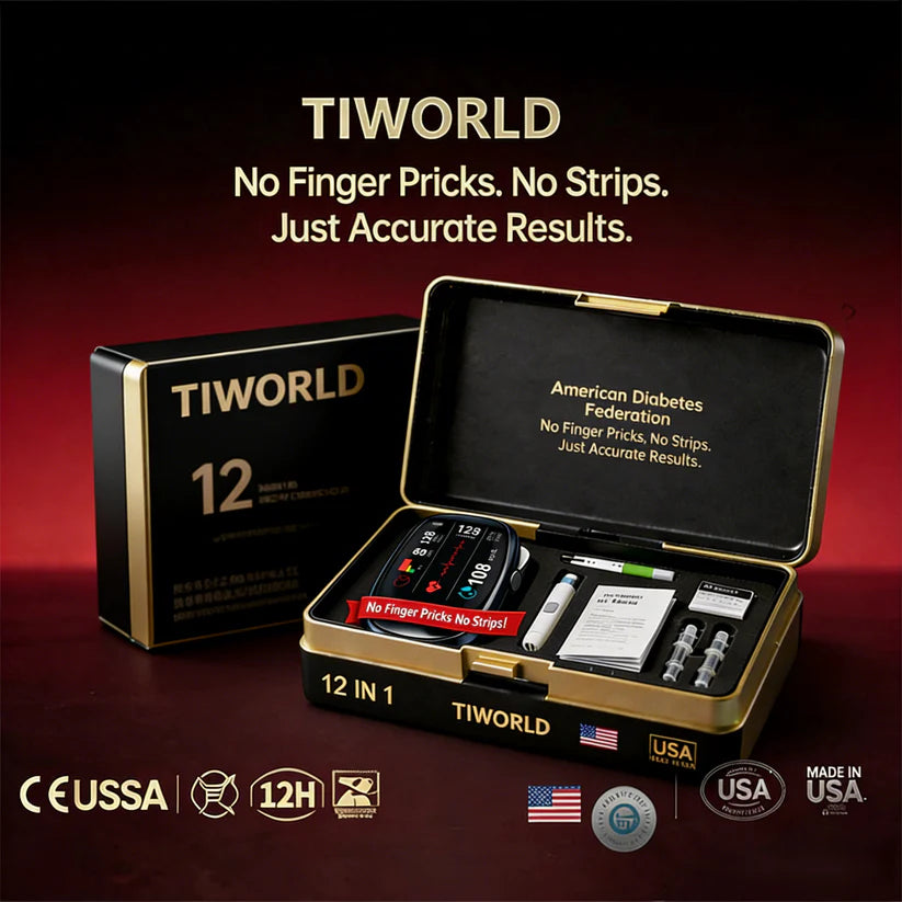 🔥Final 2 Hours : Only Limited Stock Left🏆TIWORLD™ Non-Invasive Blood Glucose Meter 99.9% Accuracy （Mayo Clinic Recommended）