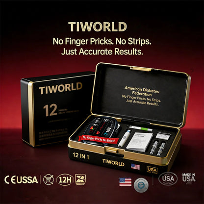 🔥Final 2 Hours : Only Limited Stock Left🏆TIWORLD™ Non-Invasive Blood Glucose Meter 99.9% Accuracy （Mayo Clinic Recommended）