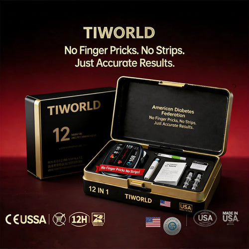 🔥Final 2 Hours : Only Limited Stock Left🏆TIWORLD™ Non-Invasive Blood Glucose Meter 99.9% Accuracy （Mayo Clinic Recommended）